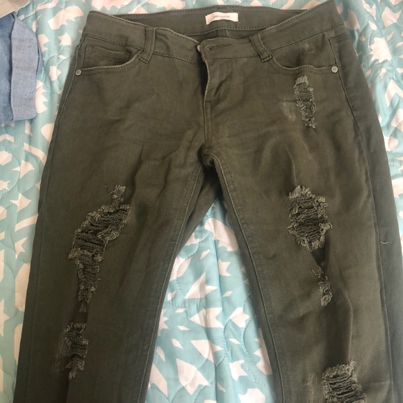 Green skinny jeans - Picture 4 of 5